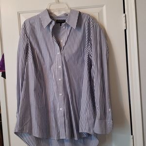 Lane Bryant stripped button down